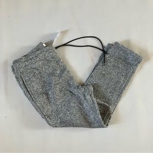 NEW PACSUN WOVEN CROPPED PANTS SIZE L GRAY CASUAL FIT DRAWSTRING